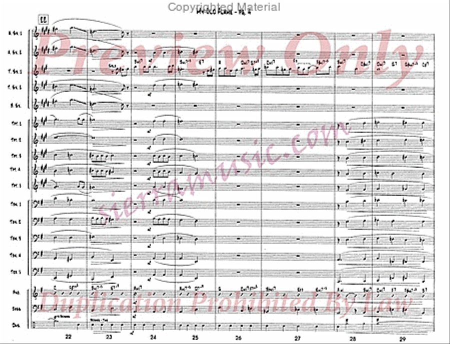 My Old Flame Jazz Ensemble scores gallery preview page 5
