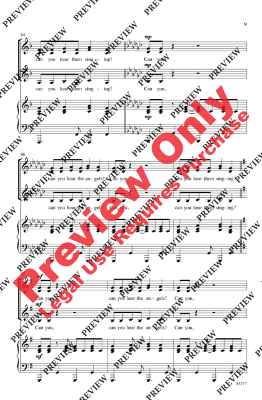 Can You Hear the Angels? Women's Choir scores gallery preview page 9