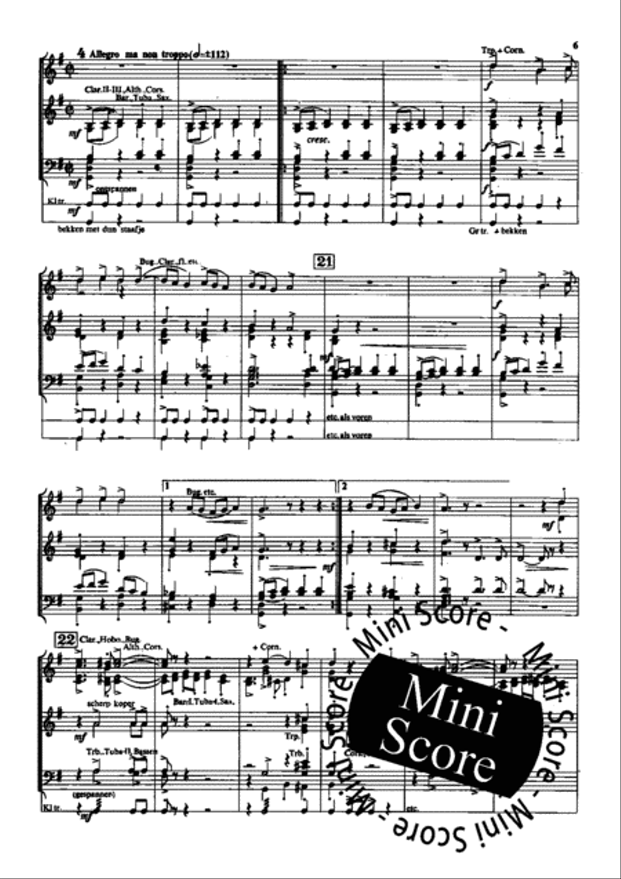 4 Bagatellen Fanfare Band scores gallery preview page 9