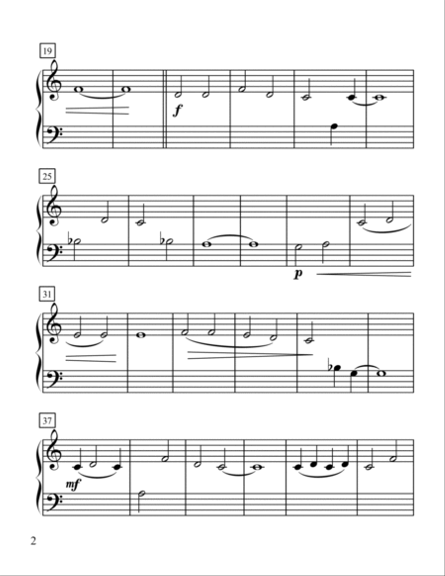 Rudolph The Red-nosed Reindeer Easy Piano scores gallery preview page 2
