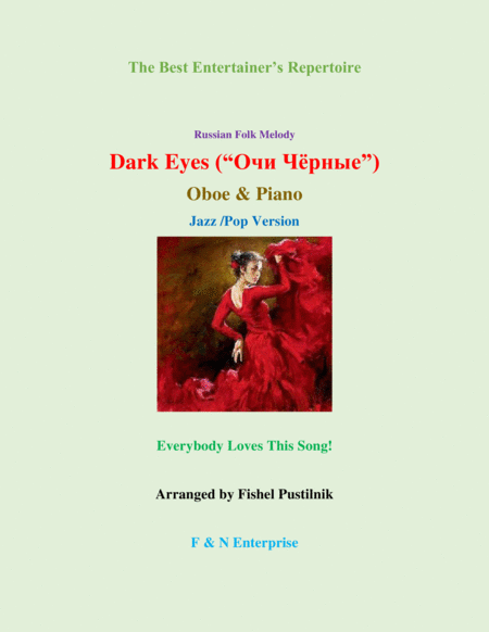 "Dark Eyes" ("Очи Чёрные")-Piano Background for Oboe and Piano (Jazz/Pop Version) image number null