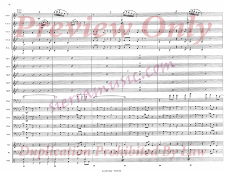Love For Sale Jazz Ensemble scores gallery preview page 5