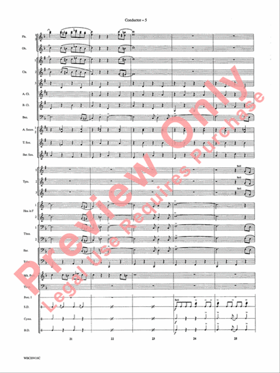 Strike Up the Band Concert Band scores gallery preview page 7