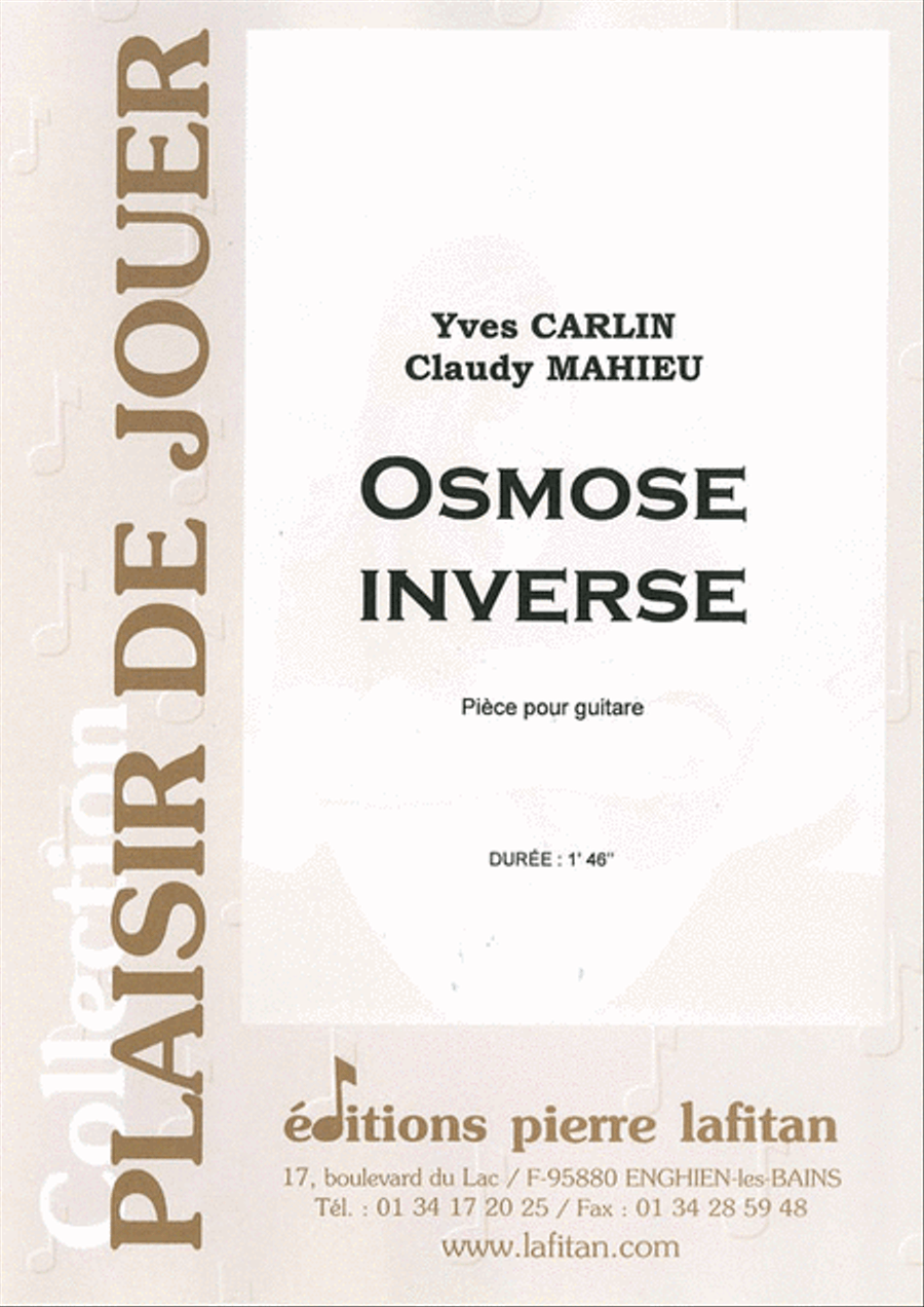 Osmose Inverse Osmose Inverse Guitar scores gallery preview page 1