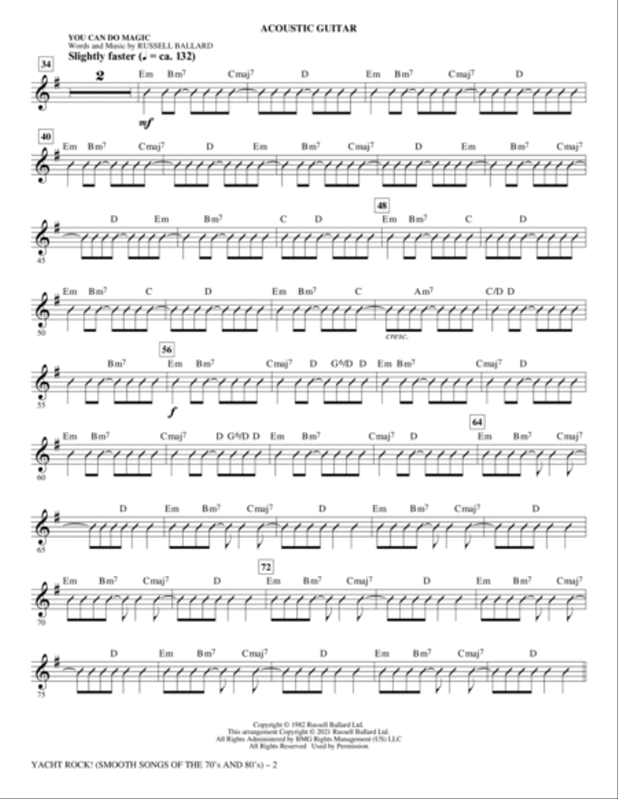 Yacht Rock! (Smooth Songs of the '70s and '80s) - Acoustic Guitar Choir scores gallery preview page 2