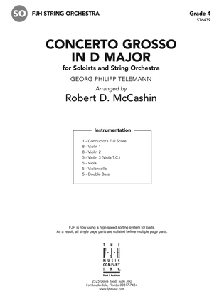 Concerto Grosso in D Major: Score