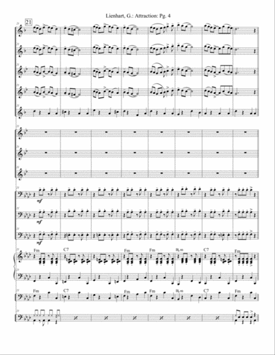 Attraction Jazz Ensemble scores gallery preview page 4