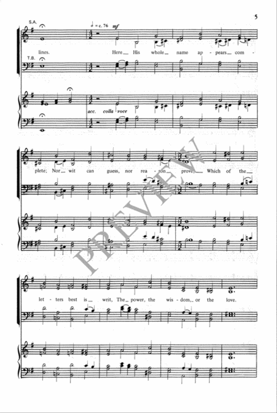 Nature with Open Volume Stands 4-Part scores gallery preview page 6