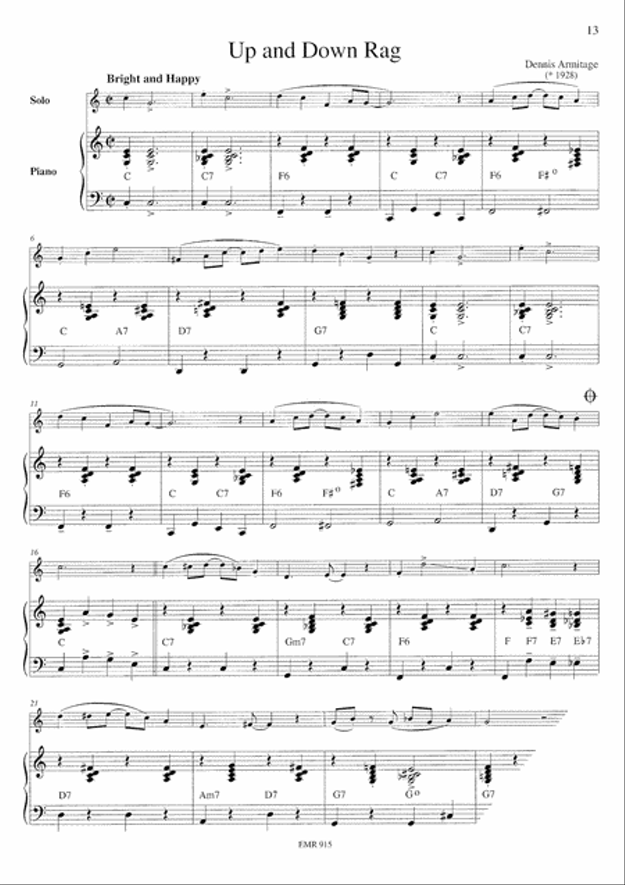 Ragtime Flute Duet scores gallery preview page 6
