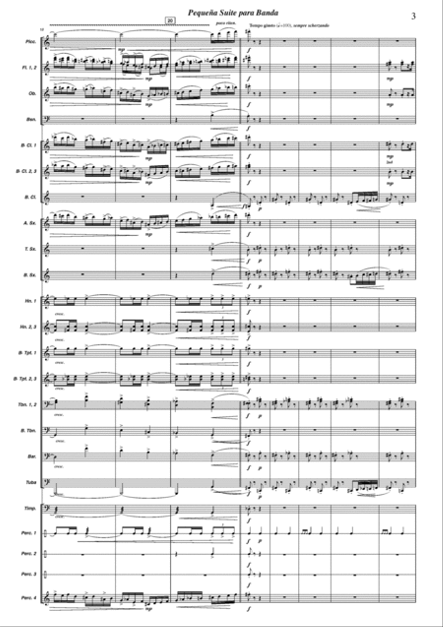 Pequena Suite para Banda Pequena Suite para Banda Concert Band scores gallery preview page 4