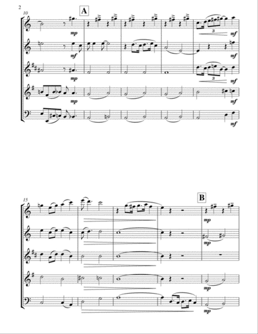 Summertime Summertime Woodwind Quintet scores gallery preview page 3