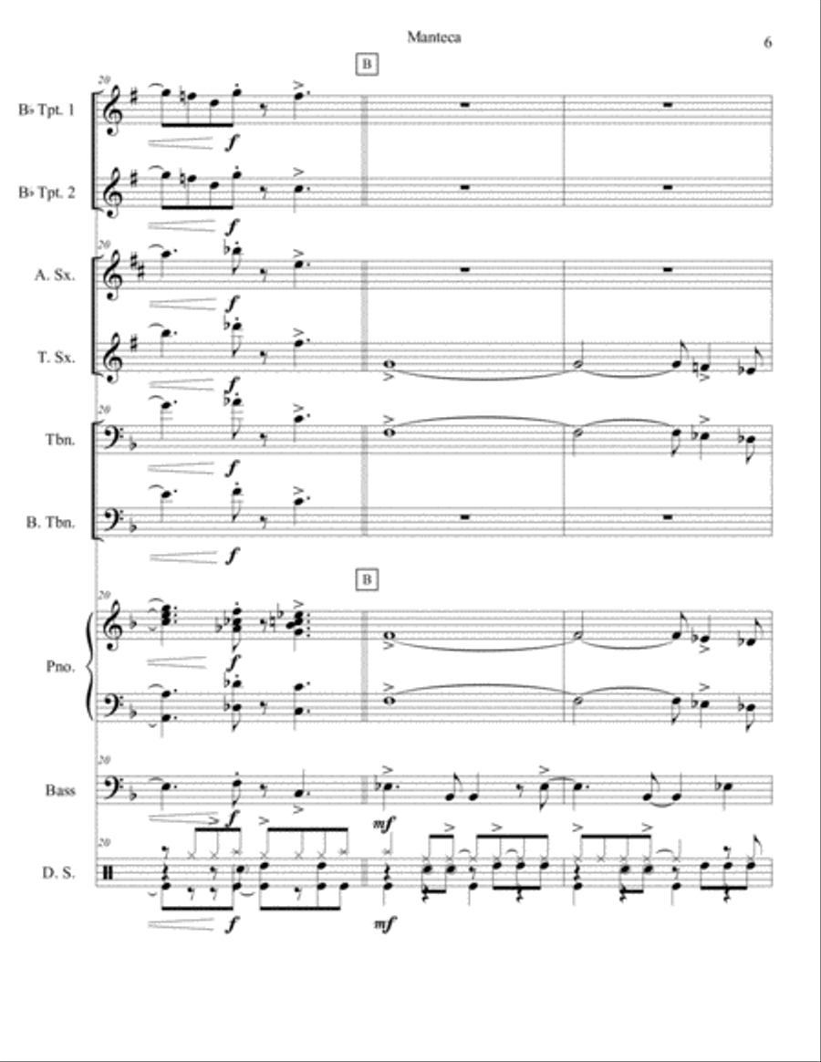 Manteca Jazz Ensemble scores gallery preview page 6