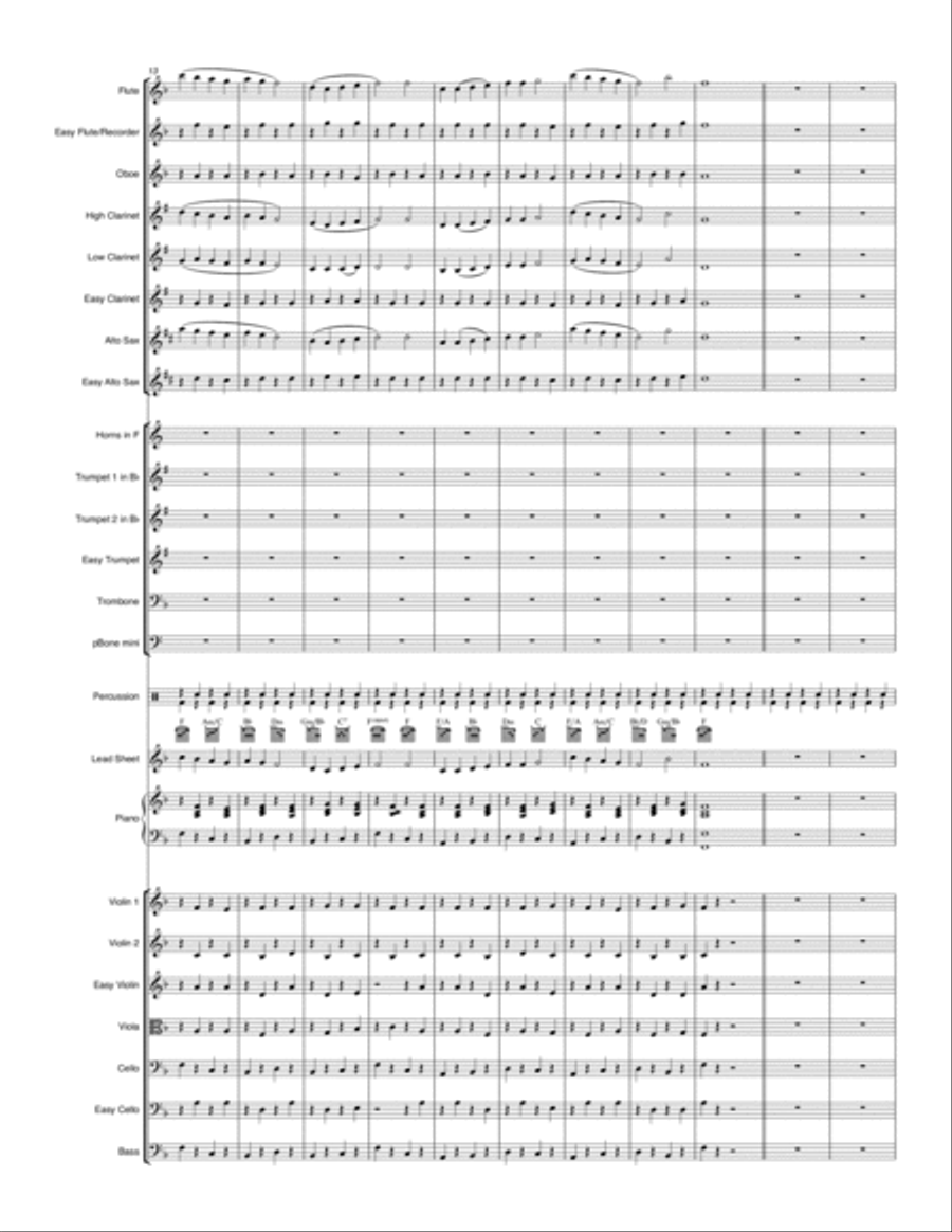 Holiday Medley Holiday Medley Full Orchestra scores gallery preview page 2