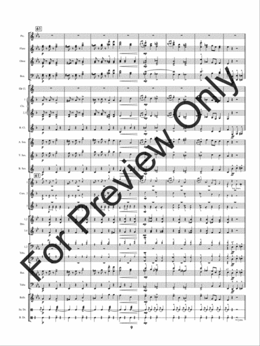 Pathfinder Of Panama Concert Band scores gallery preview page 12
