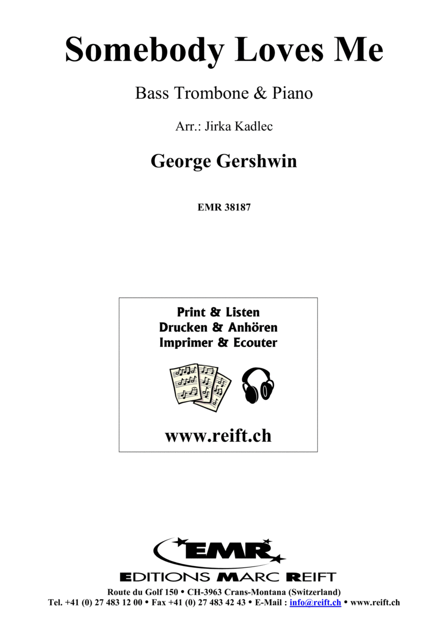 Somebody Loves Me Somebody Loves Me Trombone scores gallery preview page 1