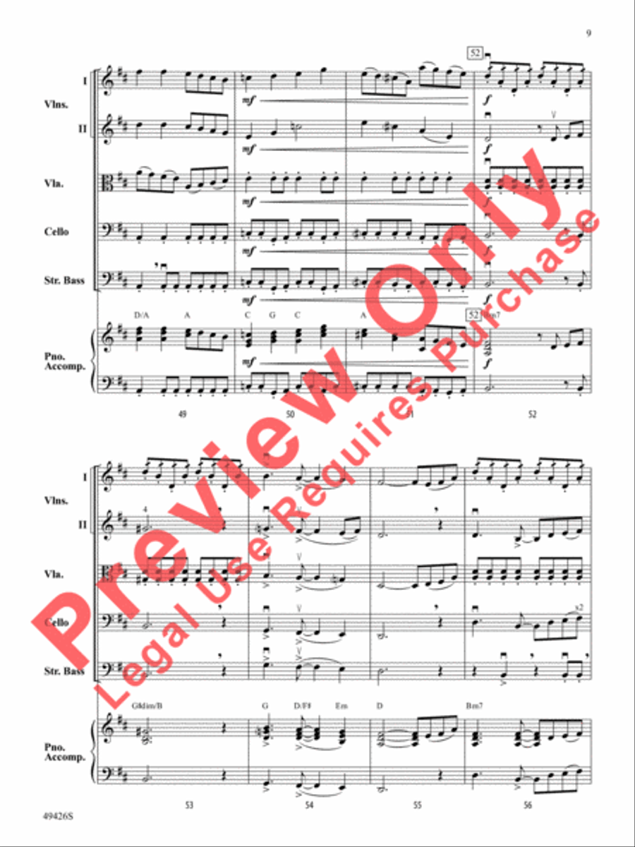 Come Fly With Me Come Fly With Me String Orchestra scores gallery preview page 10