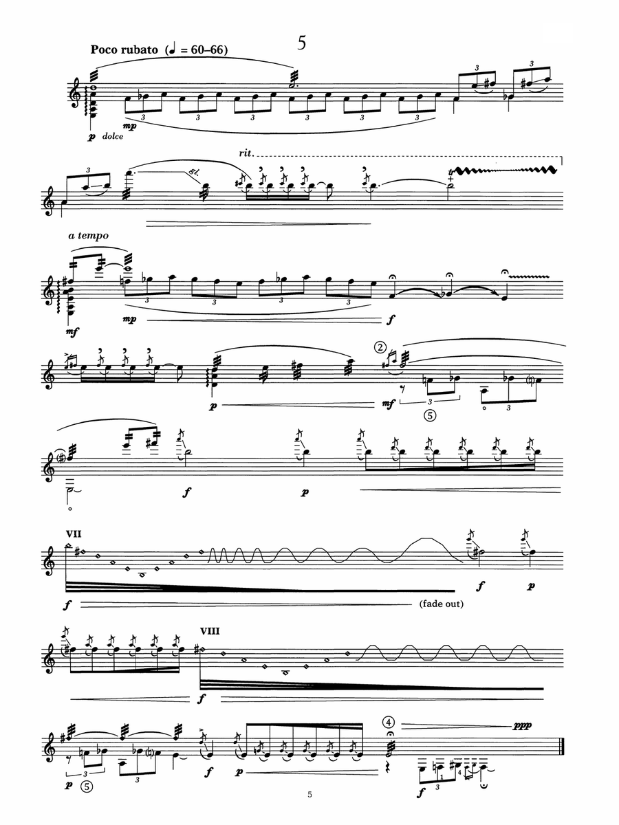 Seven Desires For Guitar Acoustic Guitar scores gallery preview page 5