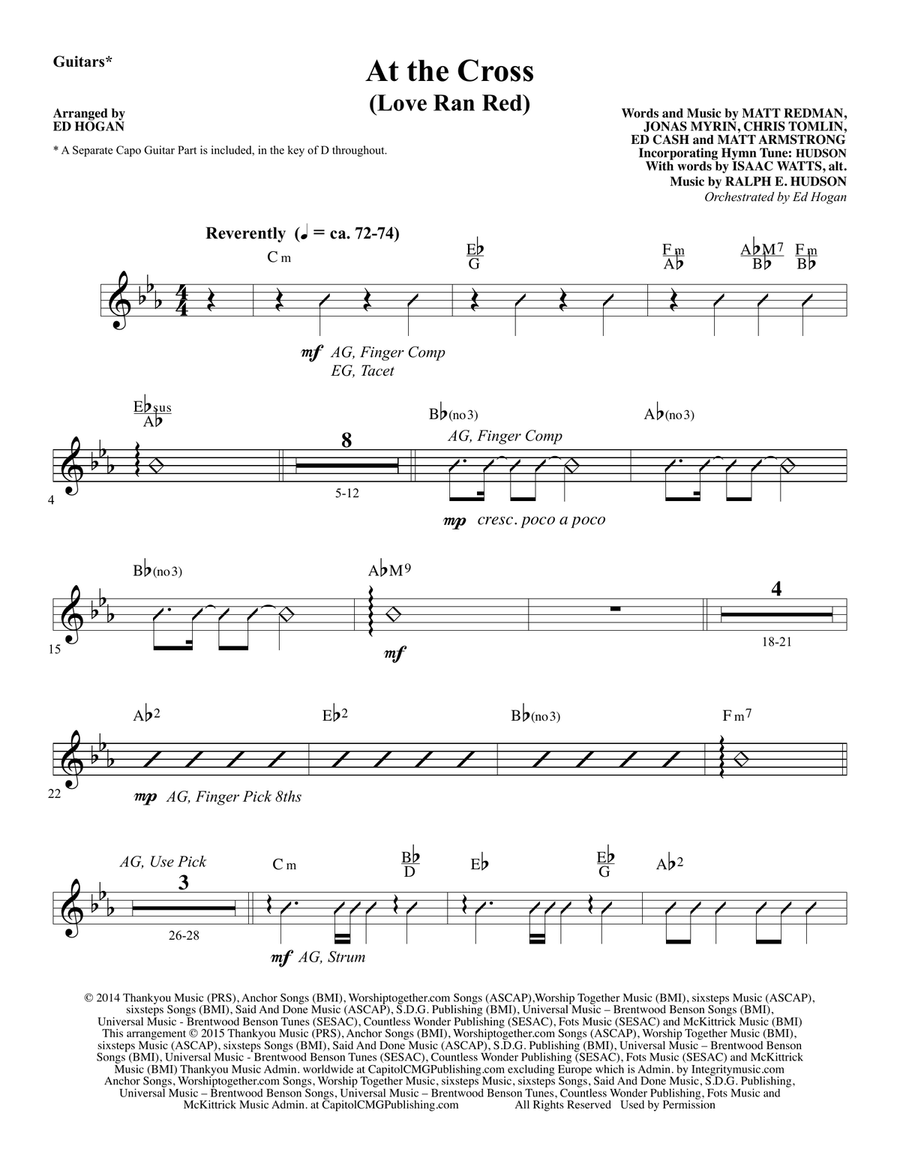 At the Cross - Guitar