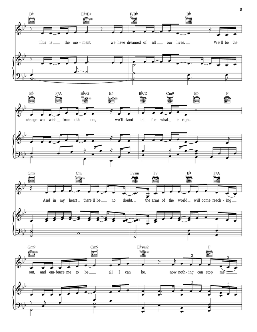 I Believe I Believe Piano, Vocal, Guitar scores gallery preview page 3