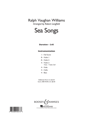 Book cover for Sea Songs - Conductor Score (Full Score)