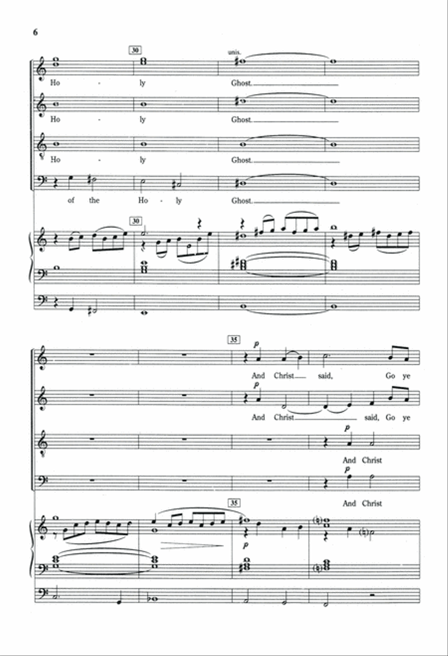 Go Ye Therefore And Teach All Nations 4-Part scores gallery preview page 5