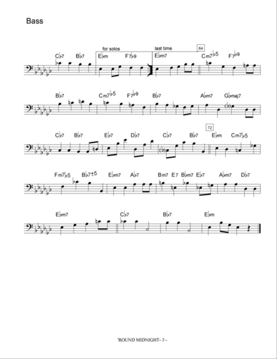 Round Midnight Round Midnight Jazz Ensemble scores gallery preview page 4
