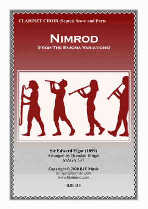 Book cover for Nimrod (from The Enigma Variations) - Clarinet Choir (Septet)