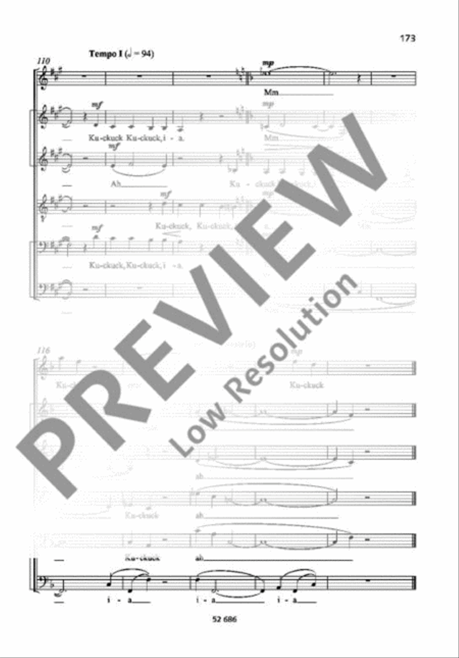 Der Kuckuck und der Esel Mixed Choir scores gallery preview page 11