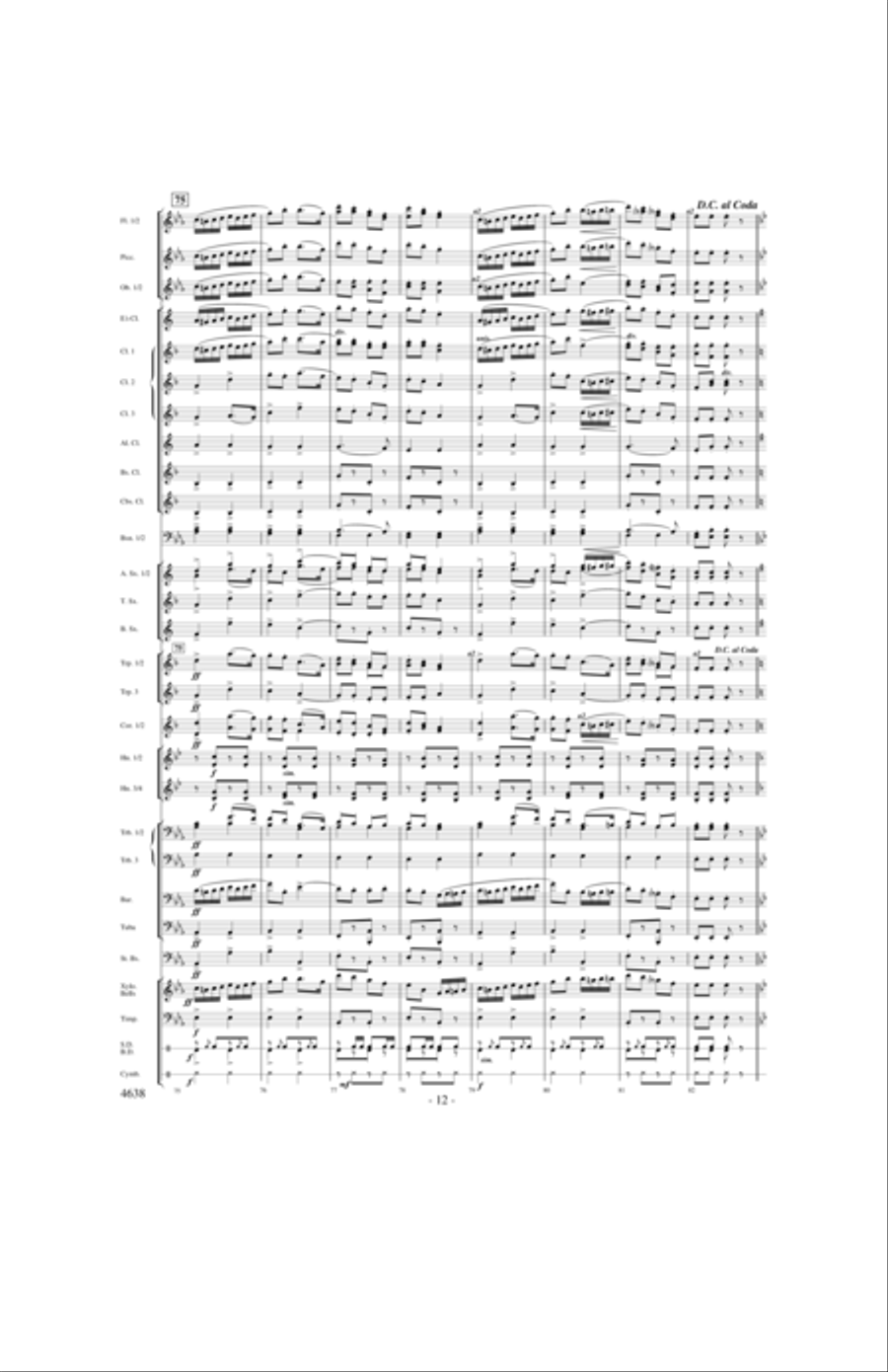 Clear Track Polka Concert Band scores gallery preview page 11