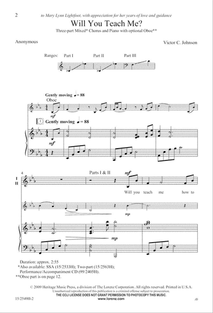 <br>Sheet music extract