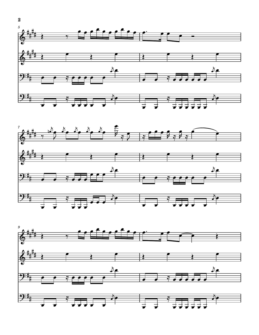 Hurt Brass Quartet scores gallery preview page 3
