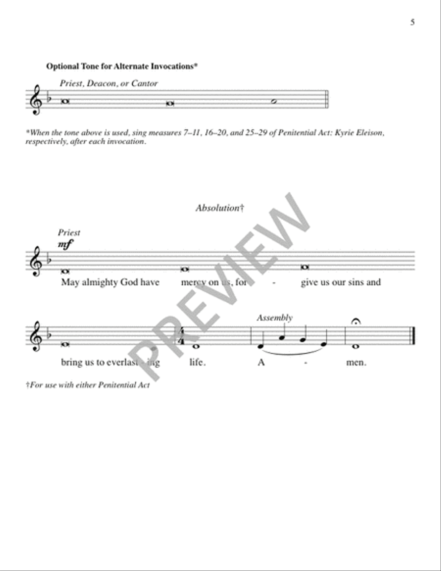 Mass of Christ, Light of the Nations - Presider edition Flute scores gallery preview page 7
