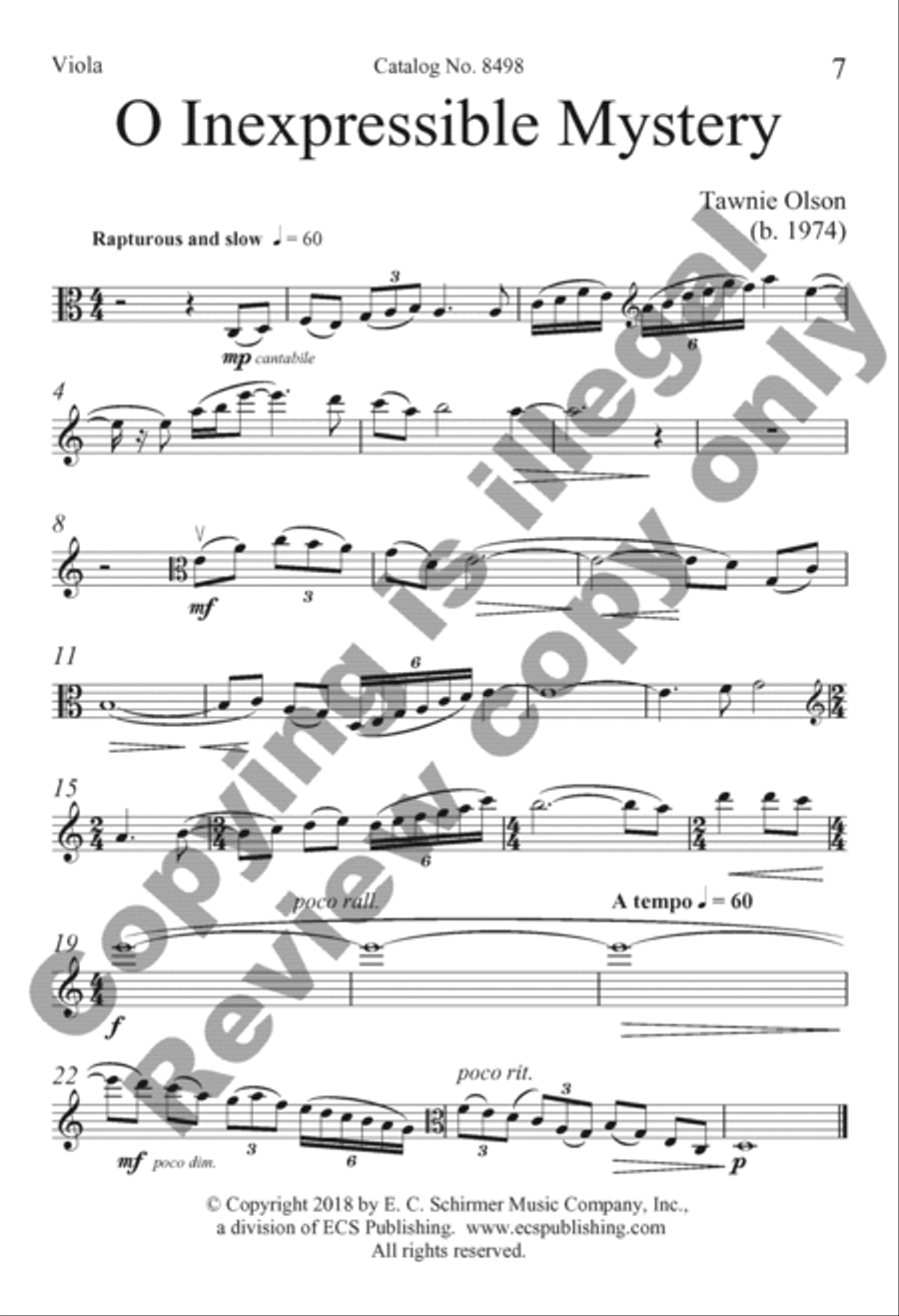 O Inexpressible Mystery Divisi scores gallery preview page 7