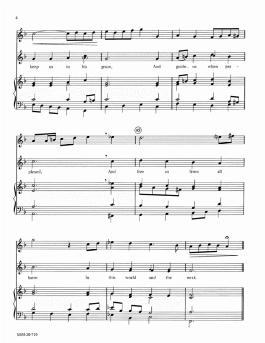 Now Thank We All Our God (Nun danket alle Gott) Choir scores gallery preview page 4