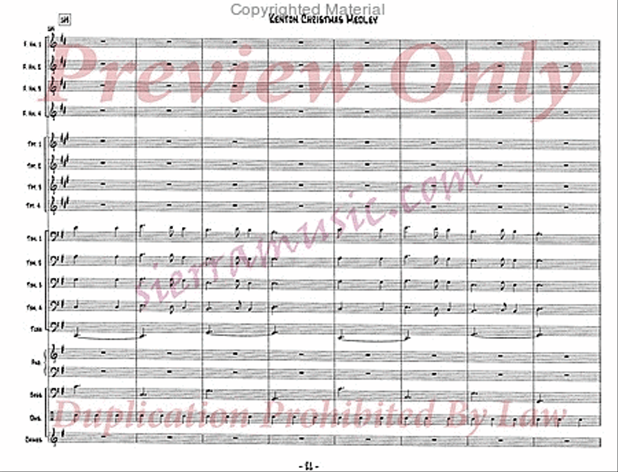 Christmas Medley Christmas Medley Jazz Ensemble scores gallery preview page 22