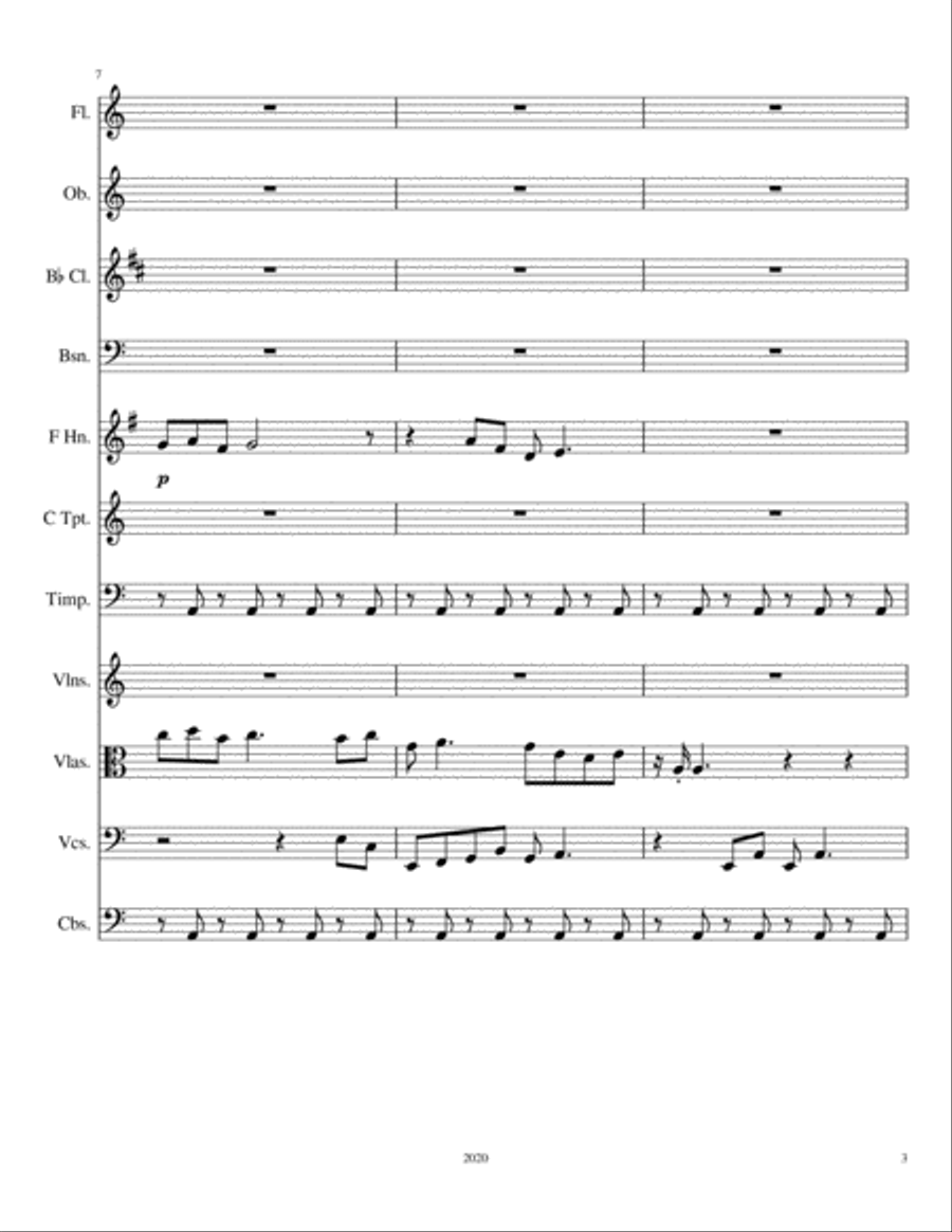 Symphonic Poem #1: Ashes to Ashes Full Orchestra scores gallery preview page 4