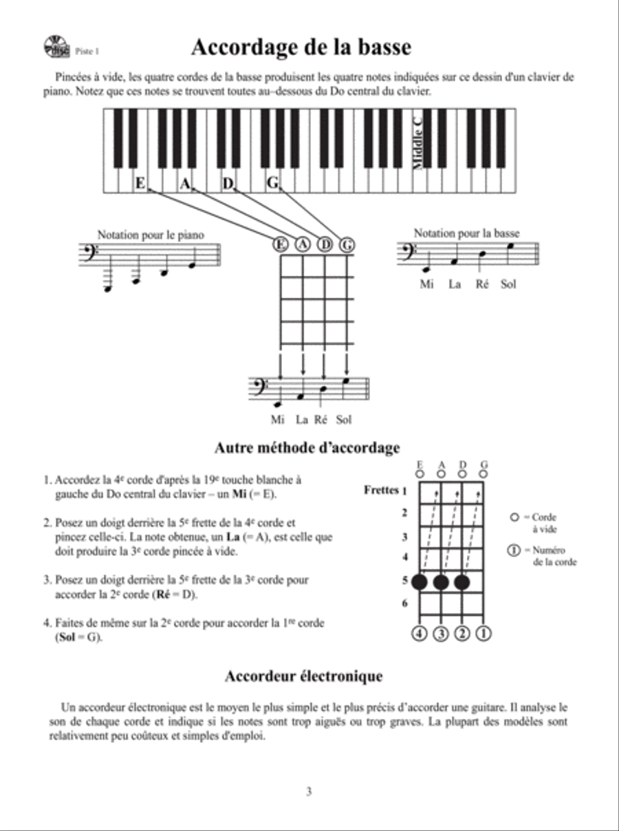 MÃ©thode de guitare basse-1 Bass Guitar scores gallery preview page 4