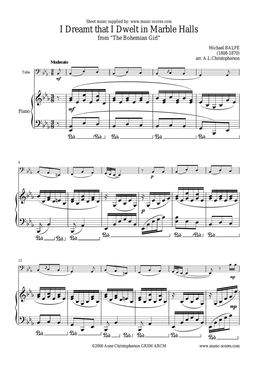 Marble Halls, from 