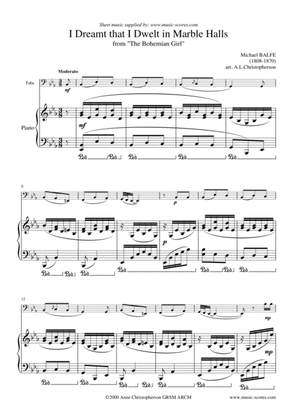 Marble Halls, from "The Bohemian Girl" - Tuba and Piano