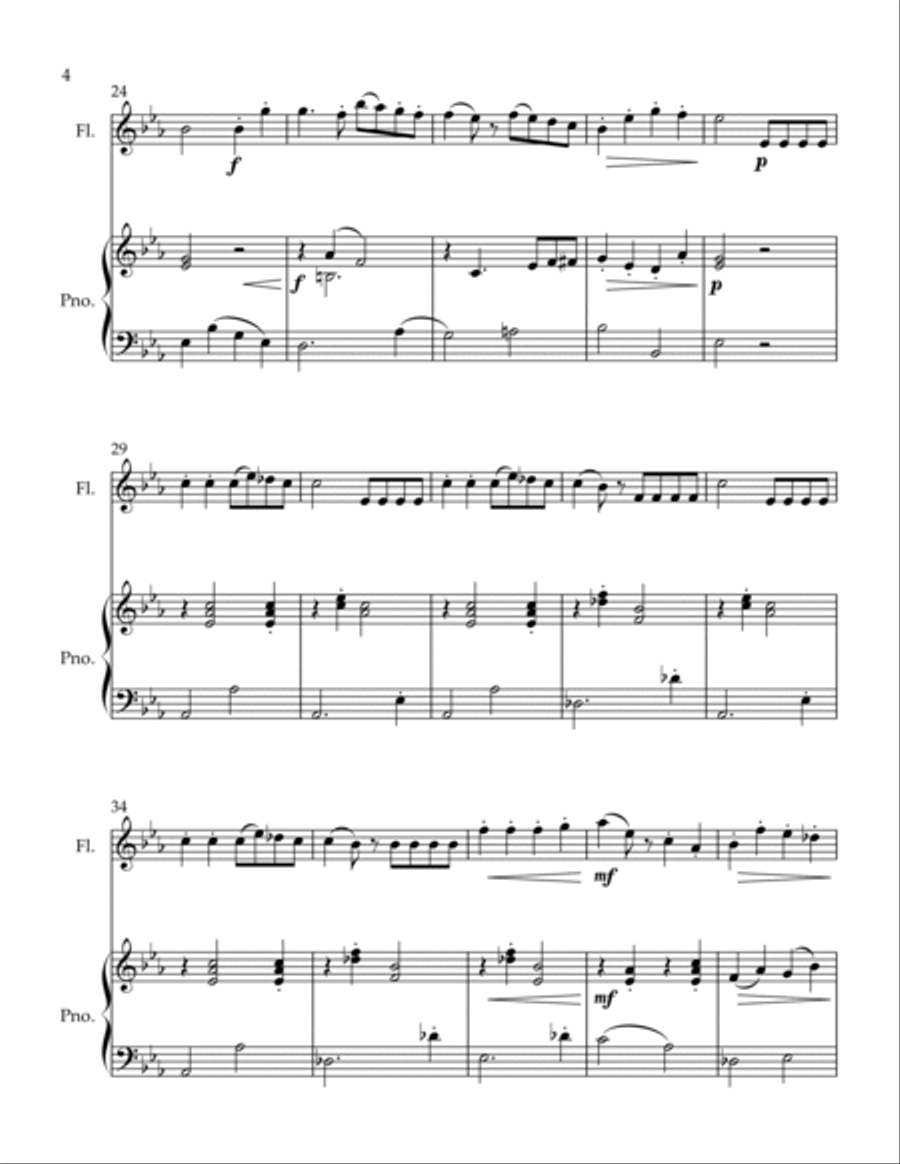 Gavotte Gavotte Flute Solo scores gallery preview page 4
