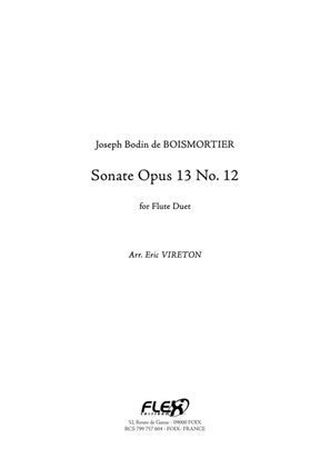 Sonata Opus 13 No. 12