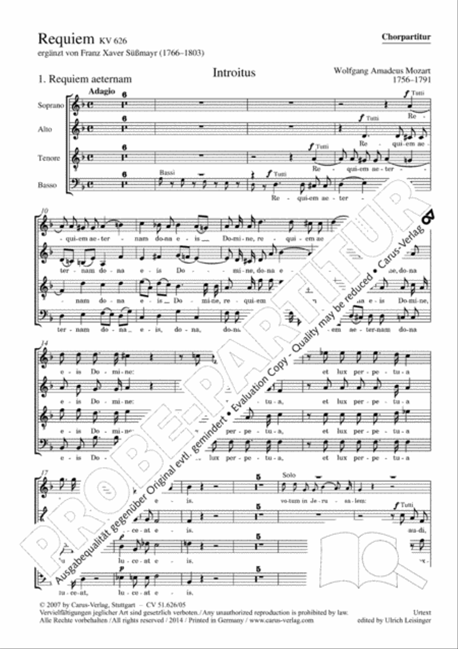 Requiem 4-Part scores gallery preview page 3