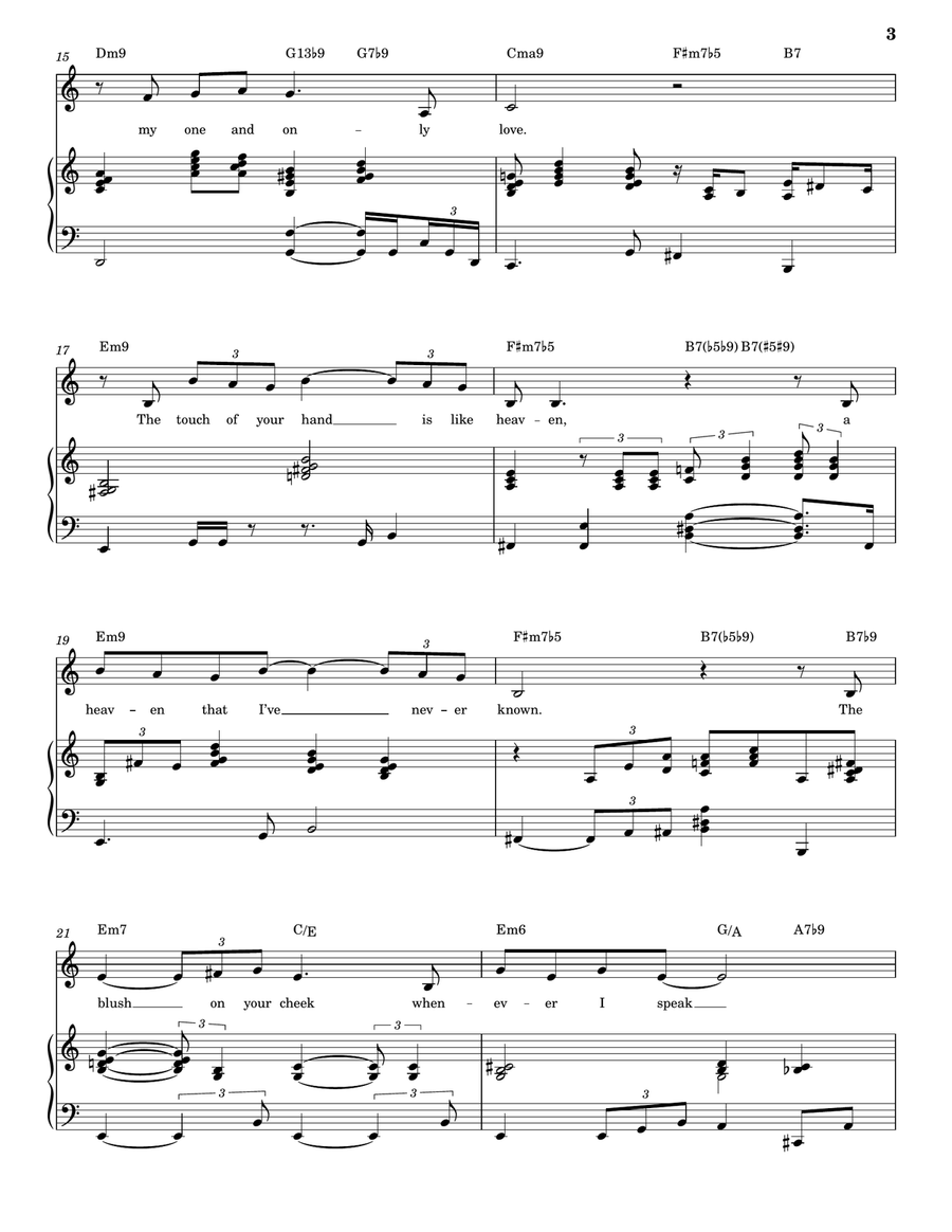 My One And Only Love My One And Only Love A Cappella scores gallery preview page 3