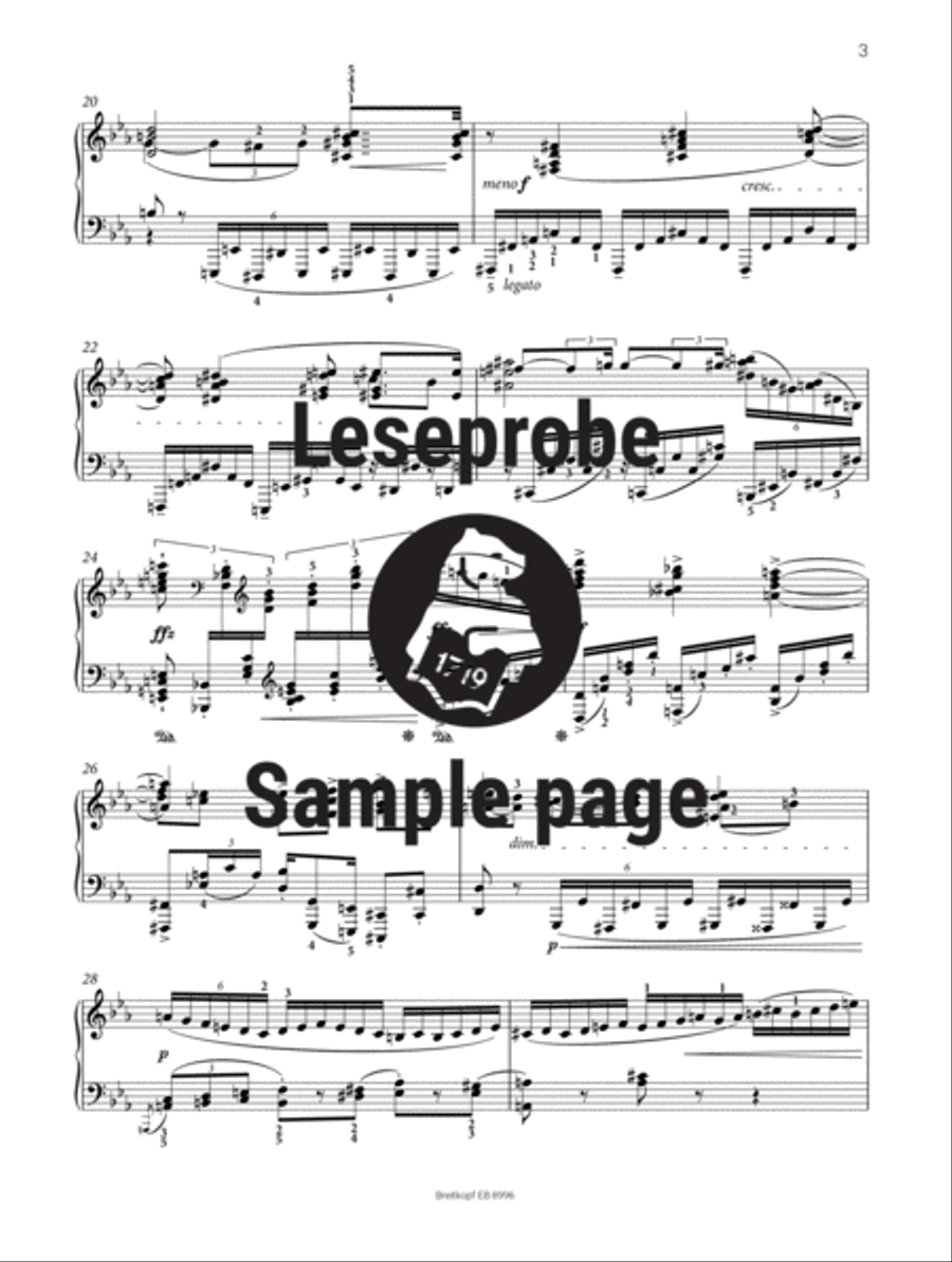 Sonata in C minor for Piano Op. 25 Piano Solo scores gallery preview page 4