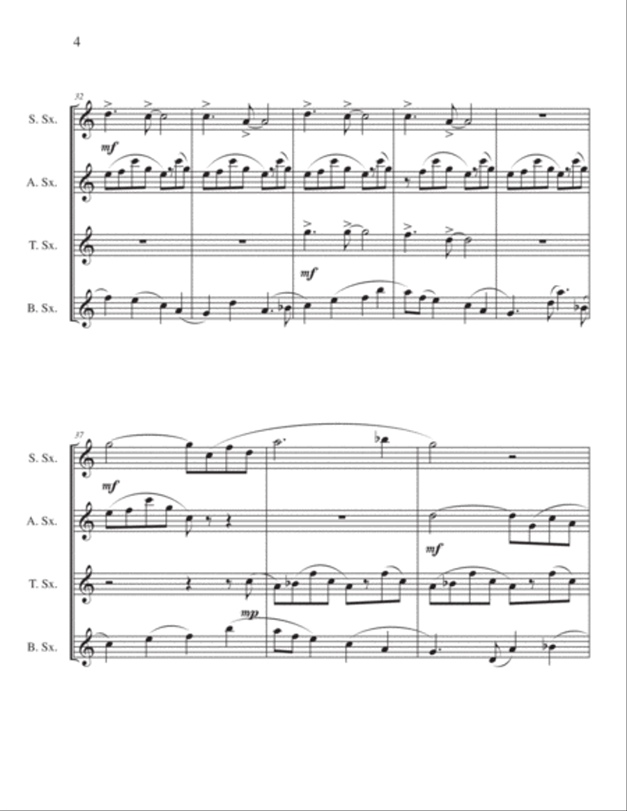 Earning the Muse Saxophone Solo scores gallery preview page 4
