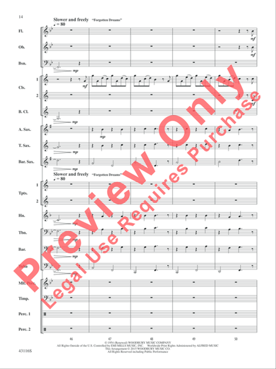 The Best of Leroy Anderson Concert Band scores gallery preview page 15