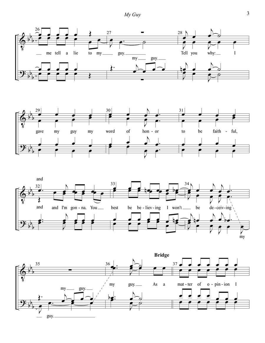 My Guy 4-Part scores gallery preview page 3