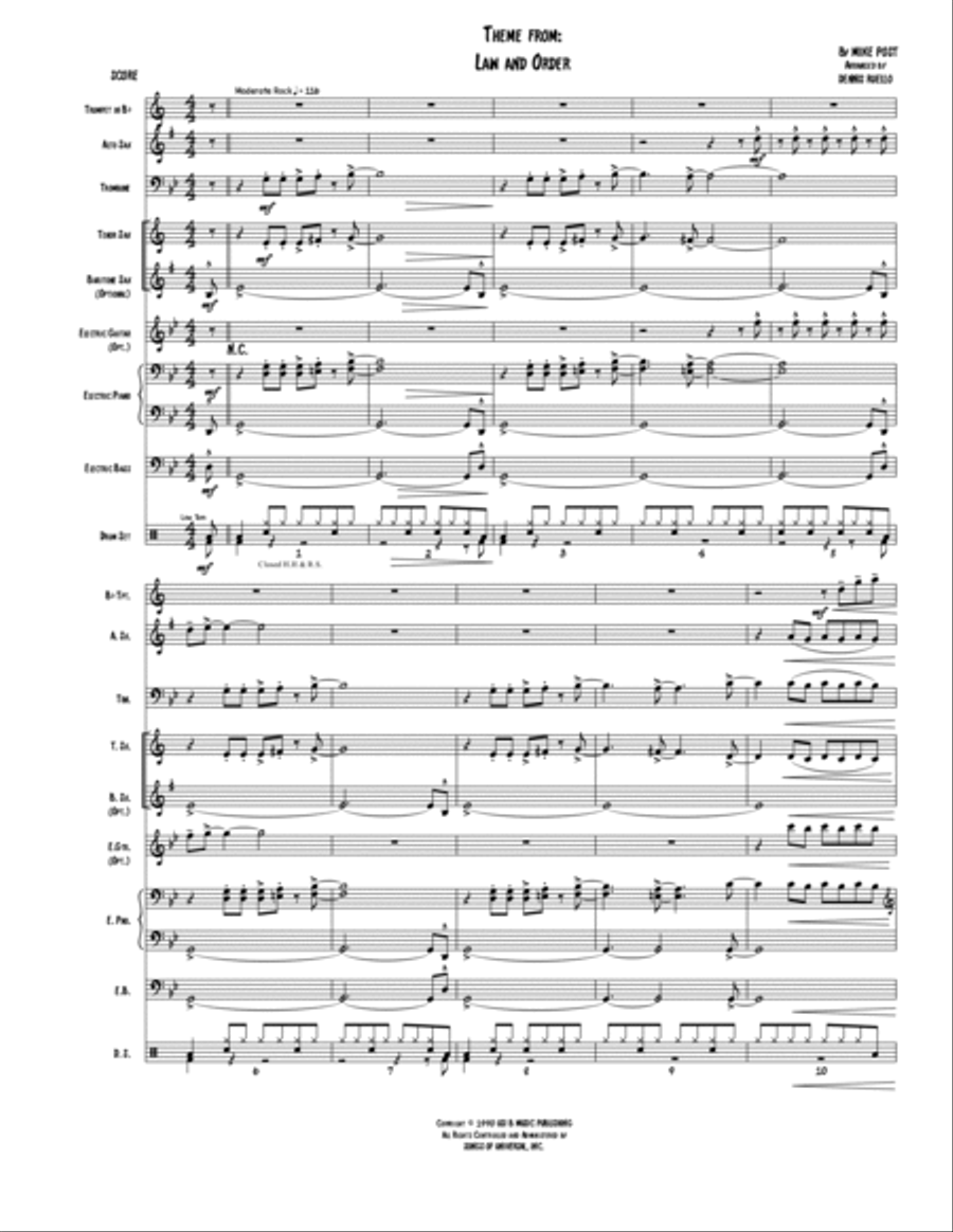 Law And Order Jazz Ensemble scores gallery preview page 2