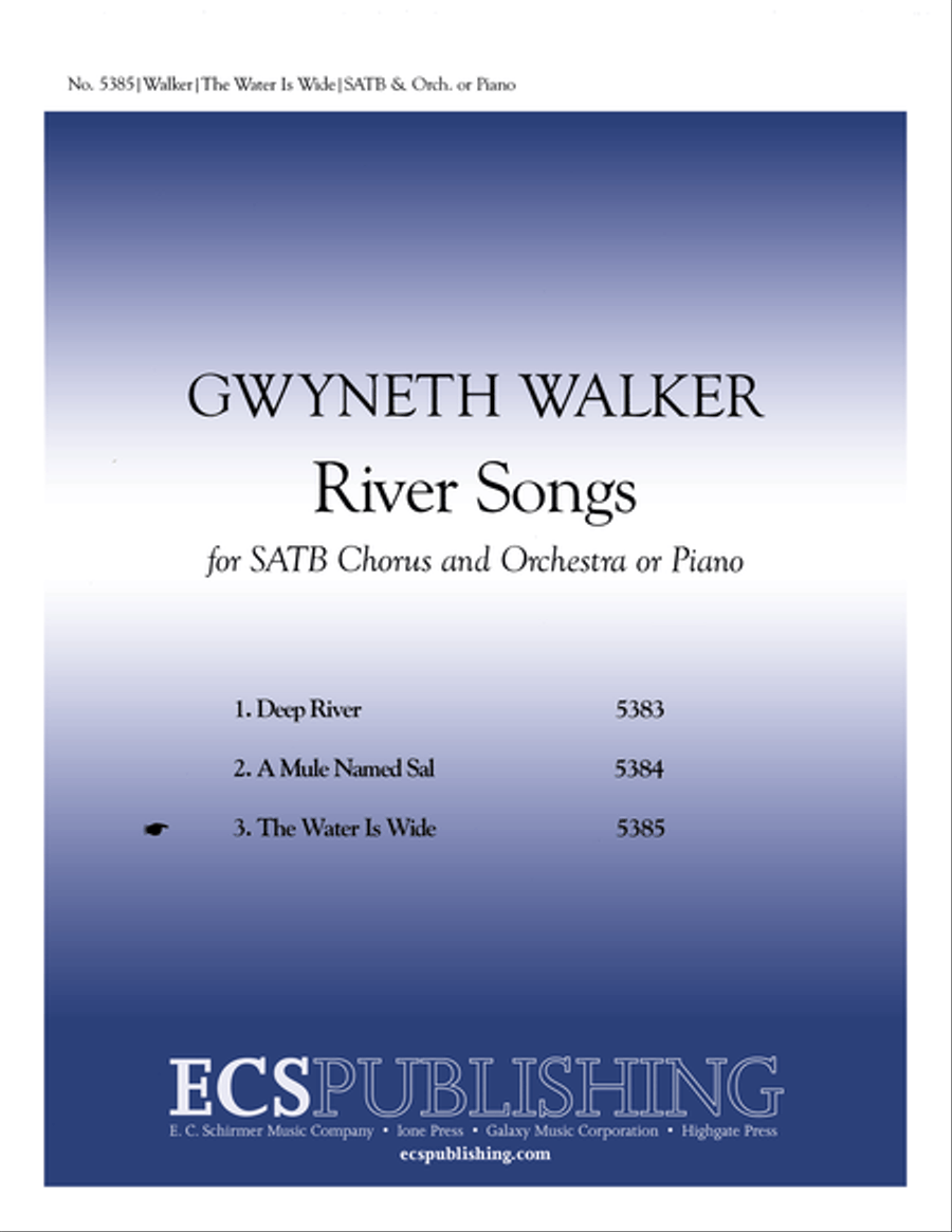 River Songs: 3. The Water is Wide 4-Part scores gallery preview page 1