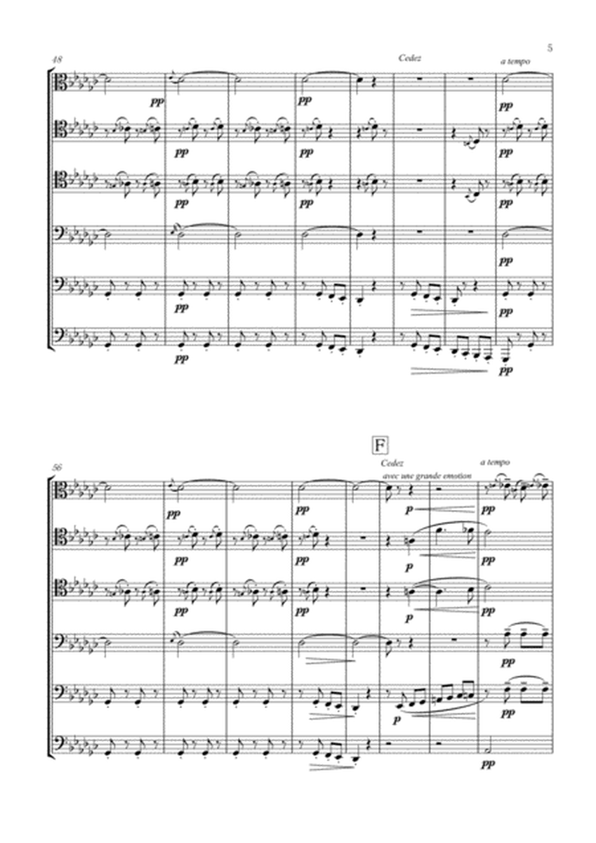 Golliwogg's Cakewalk from Children's Corner for Low Brass Sextet (6 Trombones or 5 trombones and Tub image number null